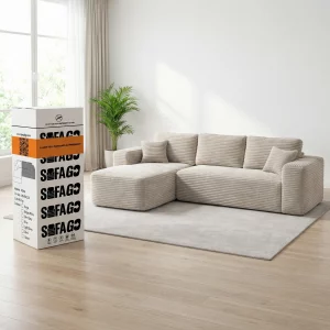 Canapé compressé dans une pièce de vie ouverte : conseils de disposition Canapé compressé dans une pièce de vie ouverte : conseils de disposition